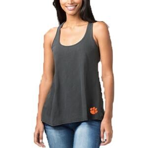 Boxercroft Clemson Tigers Gray Logo Tank Size S